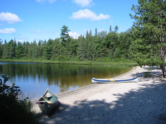 First camp site - Lac Antostagan