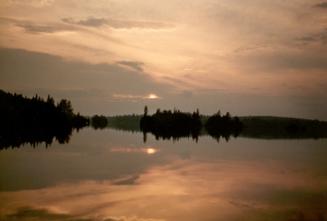 Photo: La Verendrye Park at dusk - taken by author