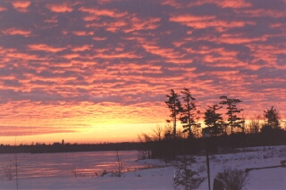 Photo: Sunset - taken by author, Feb. 2002