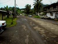 View South along main road