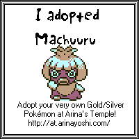 We adopted Machuuru from Arina's Temple