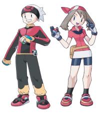 These are the Ruby/Sapphire trainers.