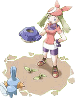 May waters her berries with a Wailmer Pail obtained at the Pretty Petal Flower Shop