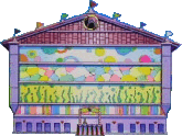 The Pok�mon Trick House, as it appears in the Pok�mon Advance anime.