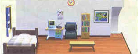 A trainer's room before decorating