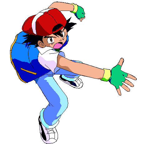 ash ketchum with pokeball