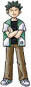 Brock in his gym in the game
(2x original size)