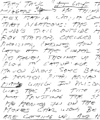 Textre manuscrit d'Ellroy