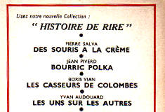 Annonce d'un roman inexistant - dos de volume
