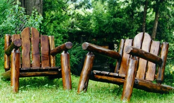 Log armchair "A"