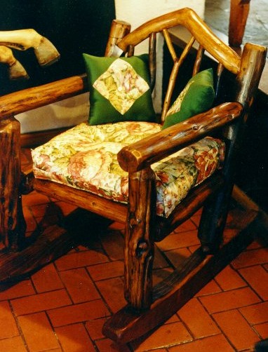 Log armchair Rocker single