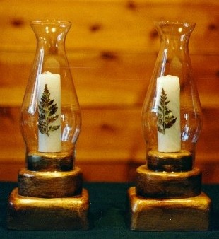 Candlestick "Golden". Antique finished