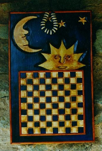 Checkerboard "Moon&Sun"