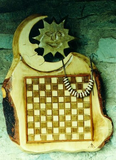 Checkerboard "Sun and Moon"