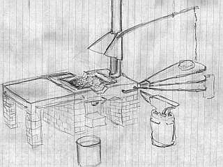Rough sketch of planned forge