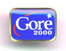 Blue Gore lapel pin
