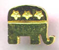 Gold logo lapel pin