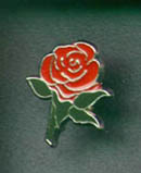 Rose lapel pin