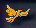 Bird lapel pin