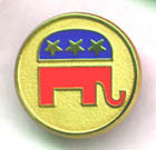 Round logo lapel pin