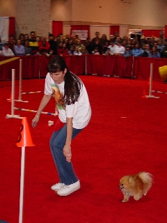 Mommy and Daisy at Pet Expo