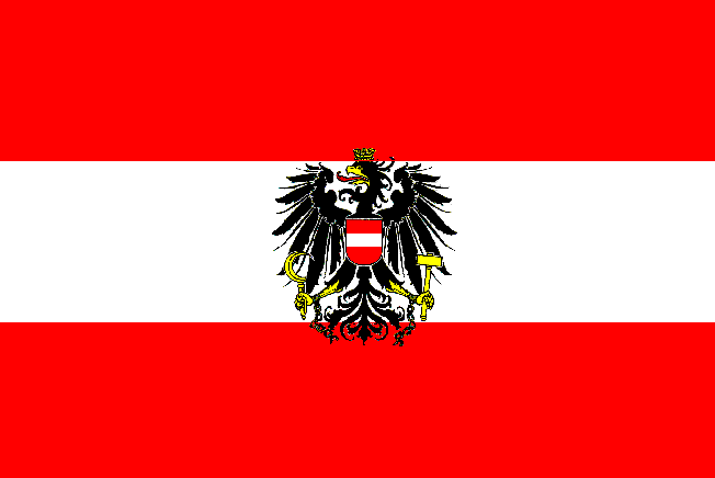 Austrian Flag by Peter Diem http://www.fotw.ca/flags/at.html