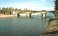 Rio e Ponte antes da exist&ecirc;ncia da barragem