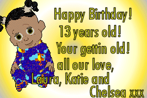 THANKU LAURA! YOUR SO SWEET! 