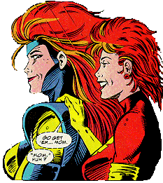 Jean and Rachel share a moment.