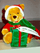 Christmas Pooh w/ Satin Wrap Ornament 2000