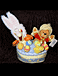 Pooh and Tigger Singing Easter Basket 2001