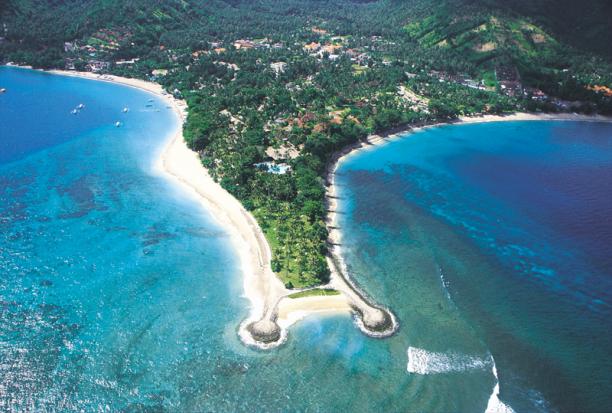 Pool villa club Senggigi location on the beautiful beach Lombok Indonesia