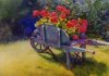 Wheelbarrow and Geraniums
