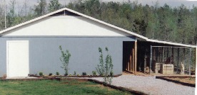 covered outside runs and indoor runs