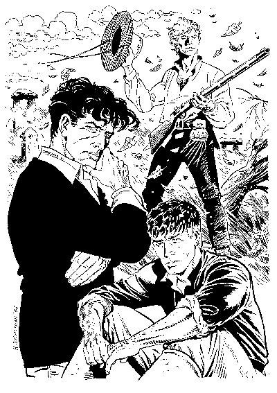 Copertina del volume: Gli antieroi dell'editore Bonelli