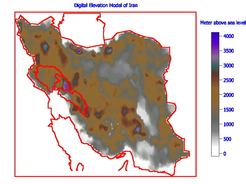 map of iranian plateau. dirt Topographic+map+iran