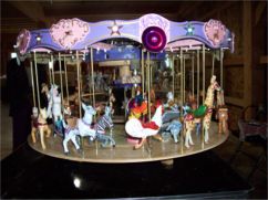 hand-carved carousel