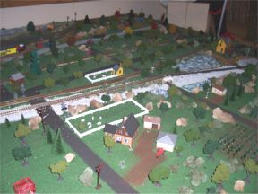 Model of parts of the city of Portage