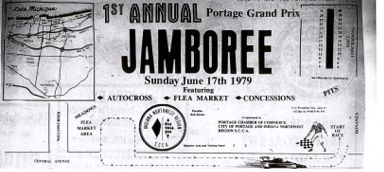 Portage Press headline announcing the 1st Portage Grand Prix Jamboree in 1979