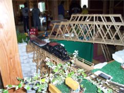 model railroad bride scene