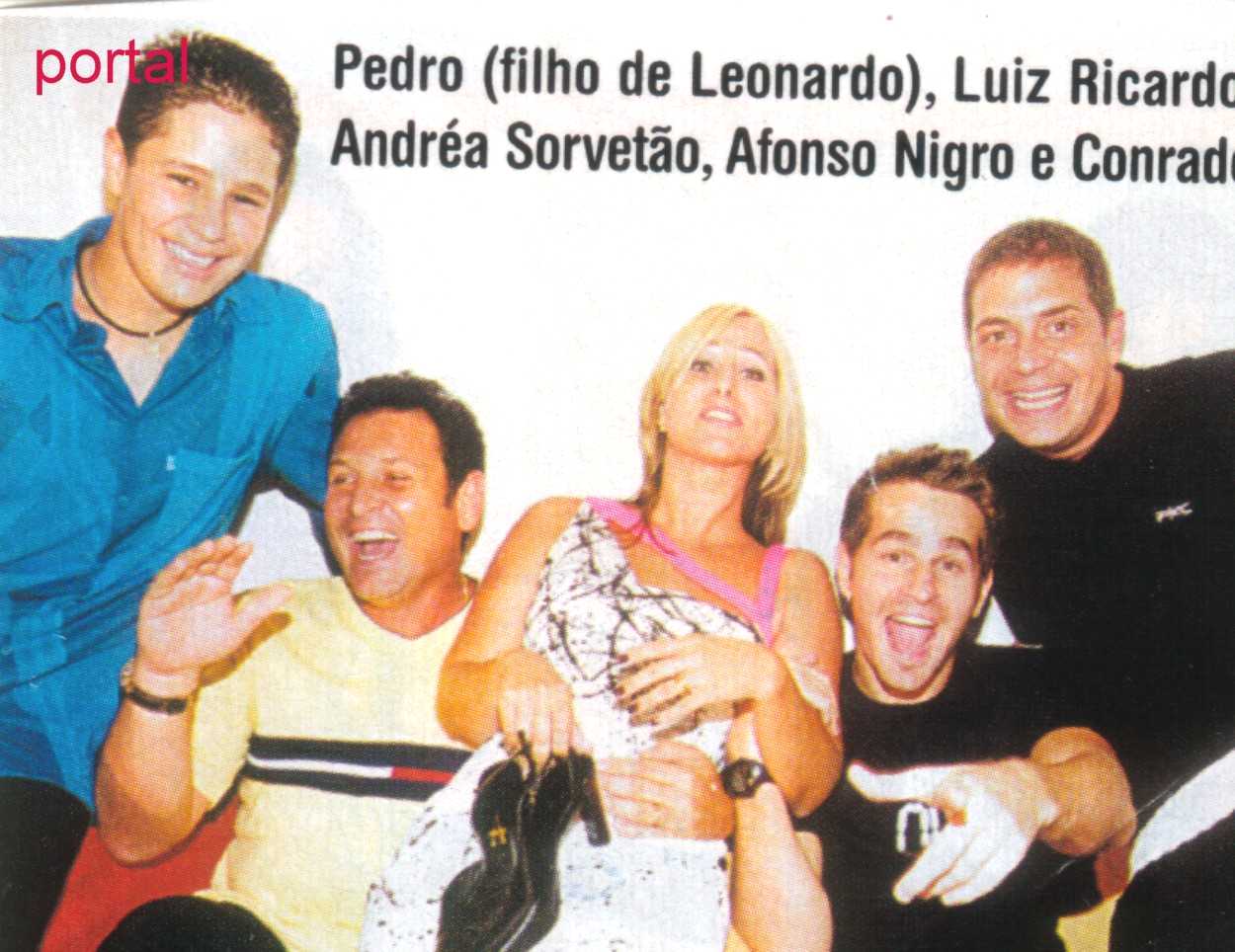Pedro no aniversario da filha do Conrado