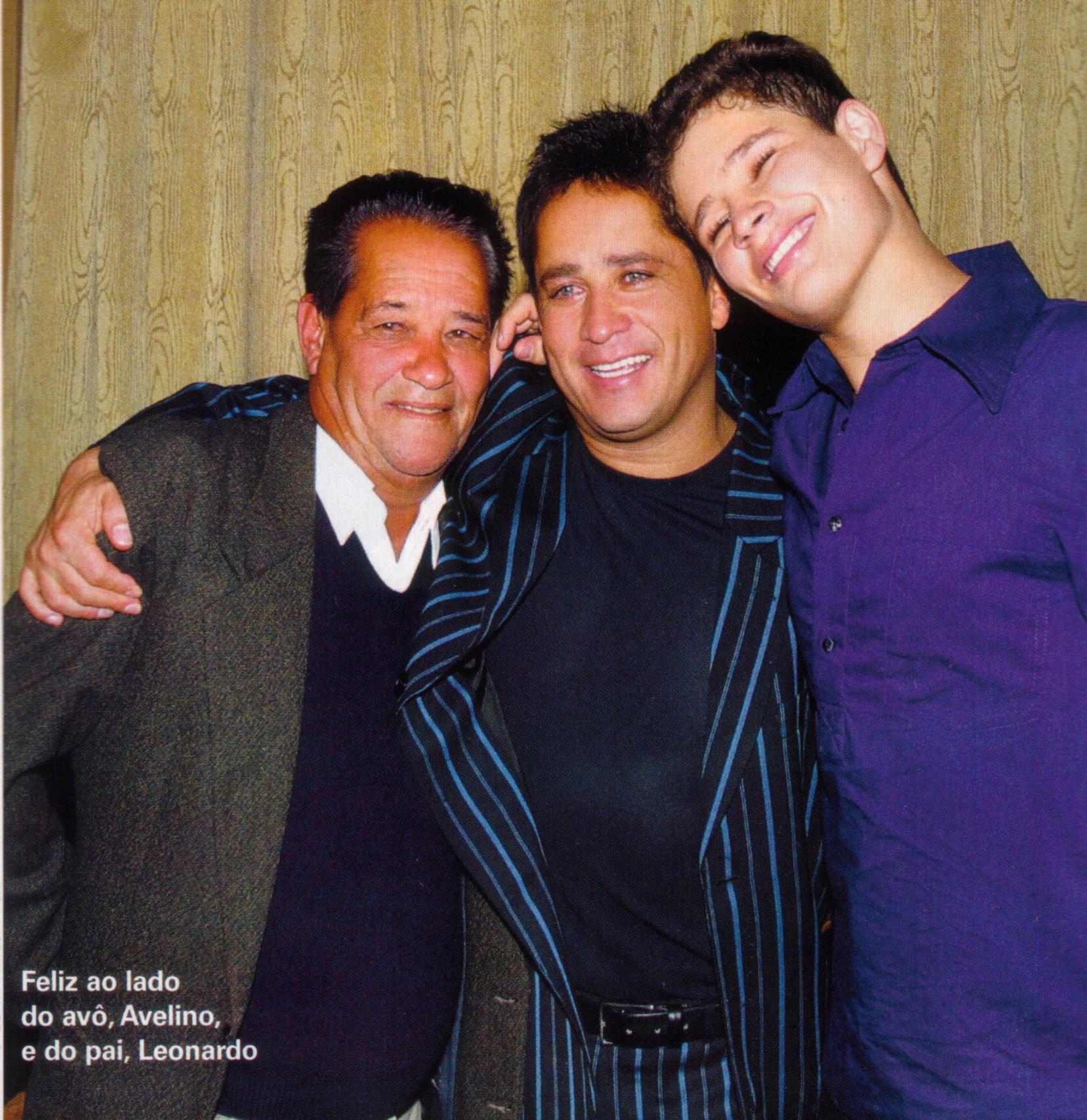 Pedro e pai Leonardo e av� Avelino