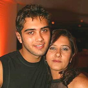 Thiago e m&atilde;e C�lia