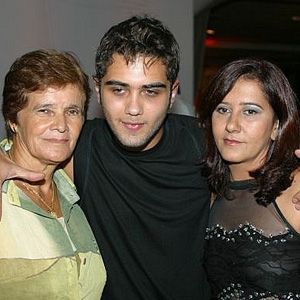 Thiago, Carmem e m&atilde;e C�lia