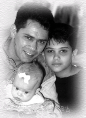 Leandro e filhos