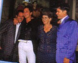 Leandro, o mano Leonardo e os pais
