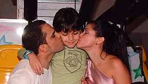 Nathan e pais Luciano e Mariana