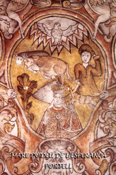 LA MARE DE D�U pintada a la paret de l'Ermita