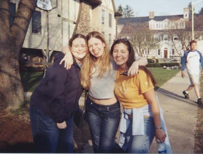 MM, Me, and Jai at the Spring Week BBQ on Frat Row, hey we are in front of our favorite hangout, AKL
