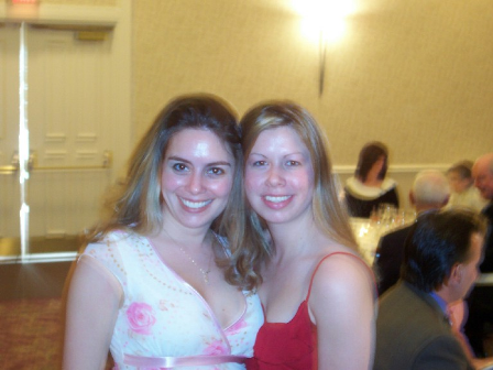 Leigh and I causing trouble at the Reception hall, hehe